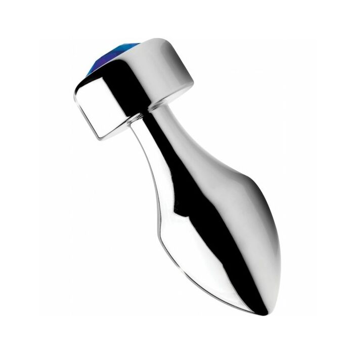 Bouchon en aluminium avec gemme bleue - petit