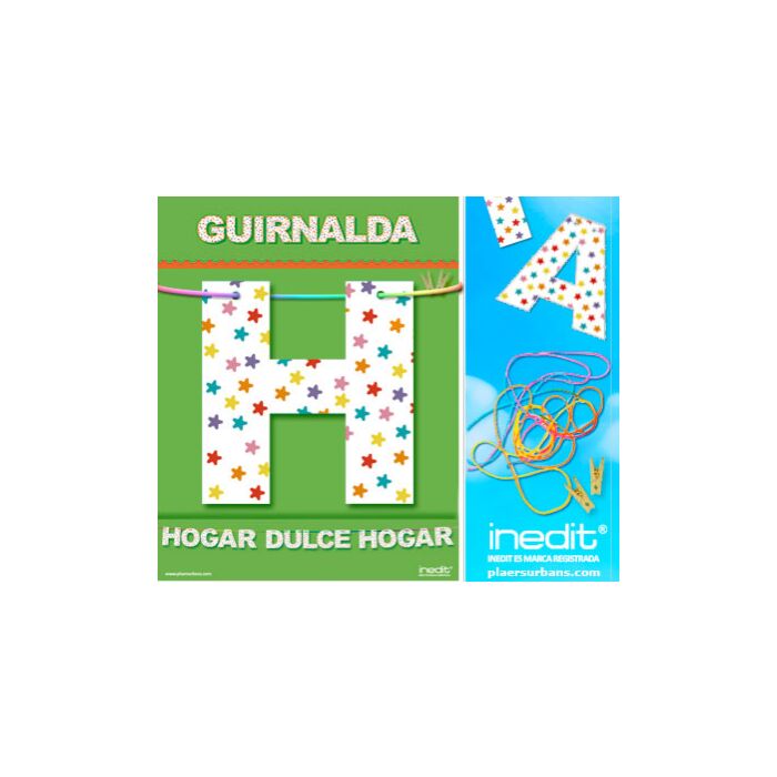 Guirnalda hogar dulce hogar (cartulina 220gr)