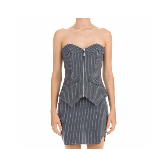 Corset diplomático gris