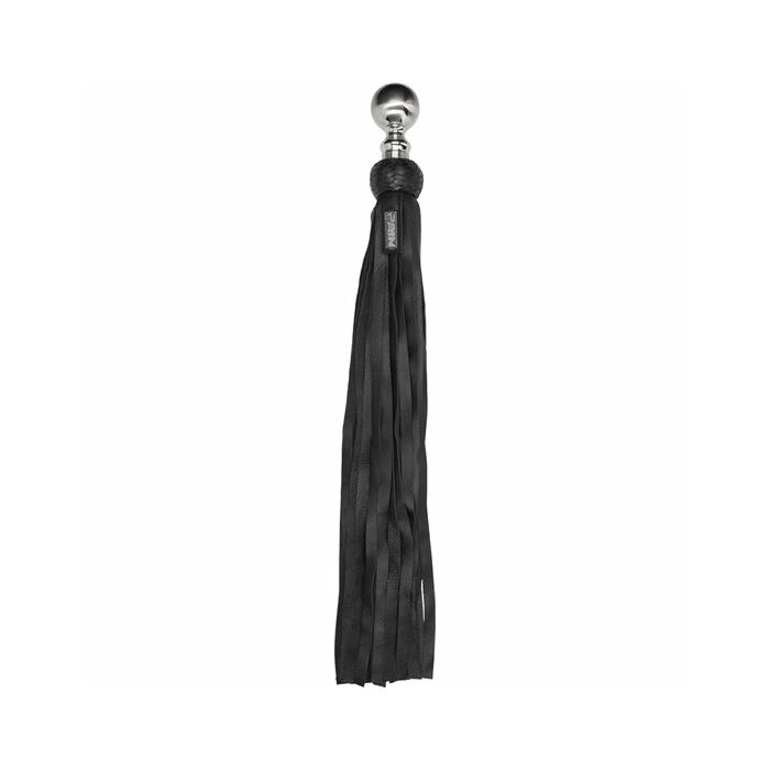 Latigo Heavy Metal Ball Flogger Softy - Noir