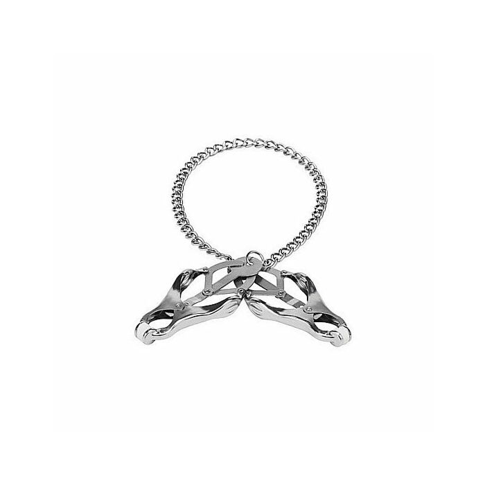 Clover nipple clamp with chain