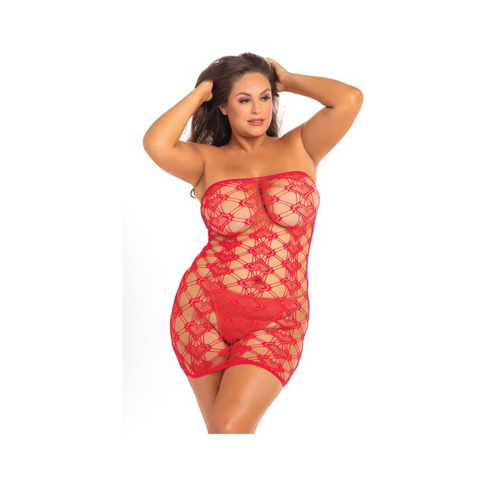Robe droite Queen of Hearts - rouge