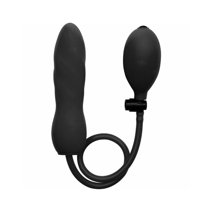 bouchon gonflable Ouch silicone noir torsion