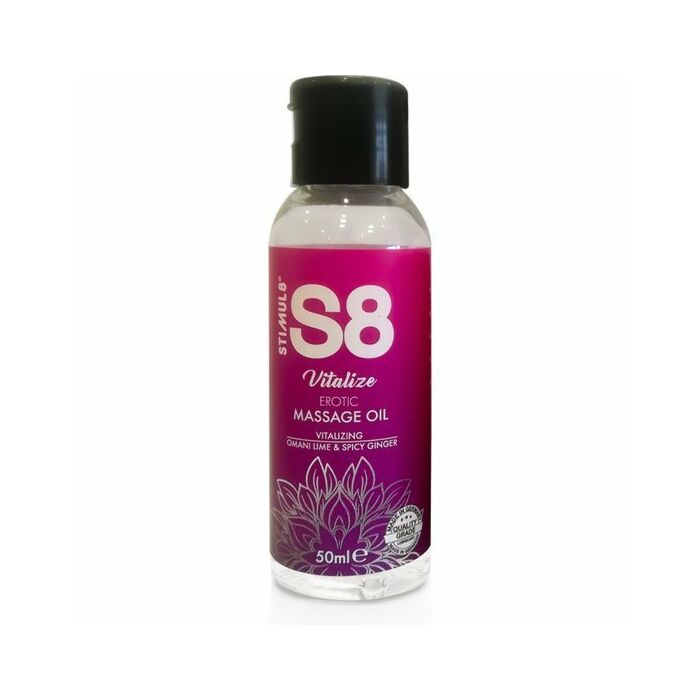 S8 aceite de masaje vitalice: lima omani y jengibre picante - 50ml