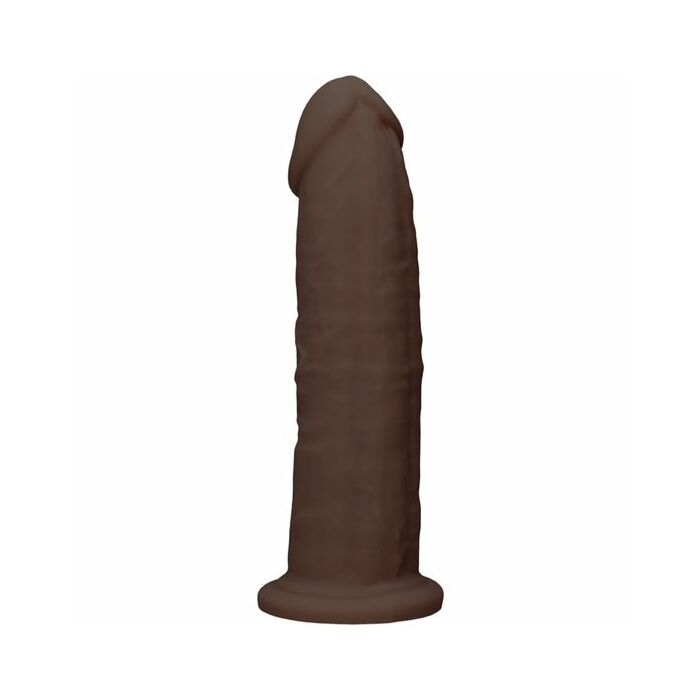 Dildo de silicona sin testículos 22,8cm - marrón