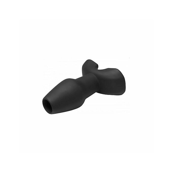 Invasion hollow plug anal silicona - pequeño - negro