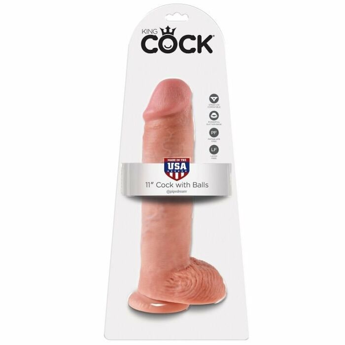 Roi cock pénis réaliste avec testicules 28 cm
