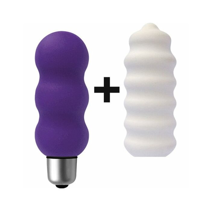 Joystick gyro micro stimulateur à manches violet / blanc