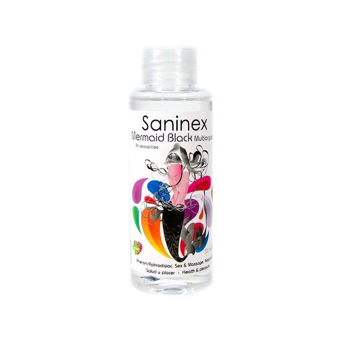 Saninex Mermaid Black Multiorgasmic - Huile Sex & Massage 100ml