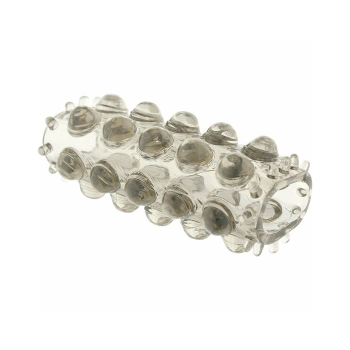 Couverture de Super extensible pour pénis noir texturé