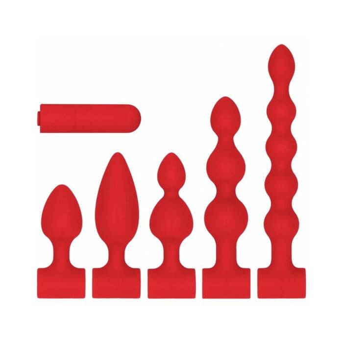 Kit de silicona rojo recargable usb - rojo