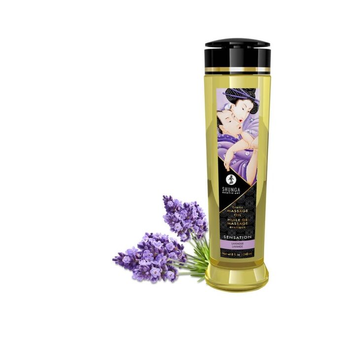 Sensation érotique de massage à l'huile de Shunga