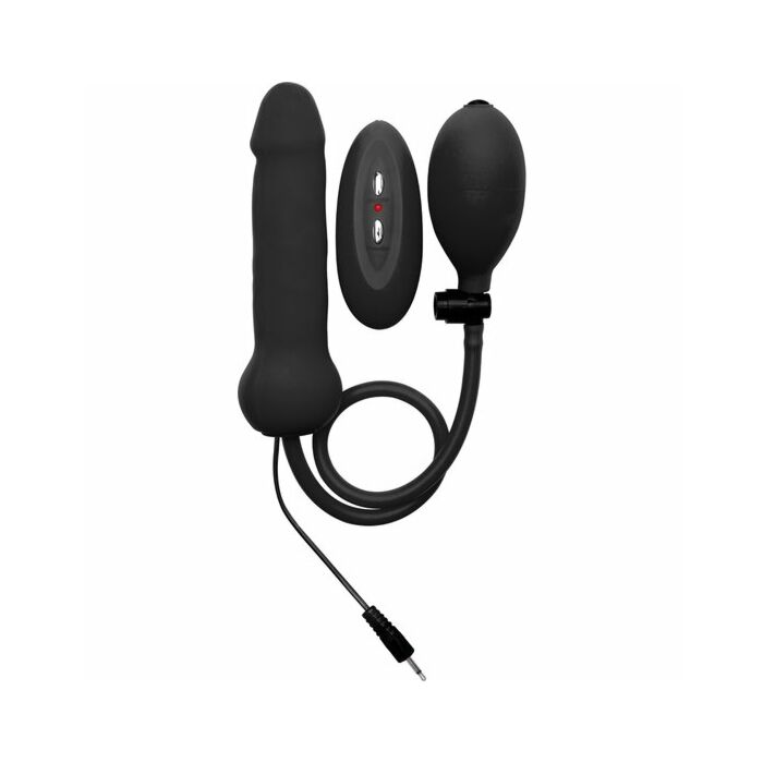Ouch gonflable vibrateur de silicone de pénis 146cm noir