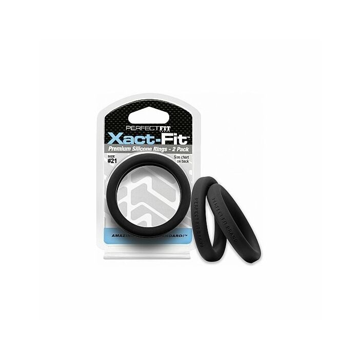 Pack Xact-fit: Anneaux en Silicone 20cm - Noir