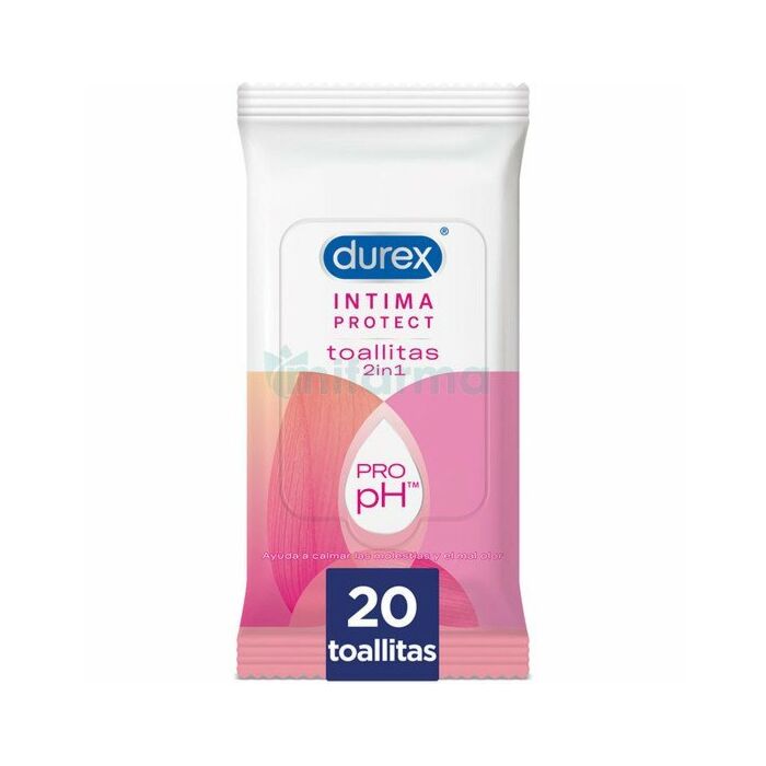 Durex intima protect lingettes d'hygiène intime 20 uts