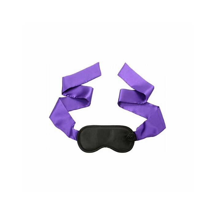 soie noire rose masque de bondage