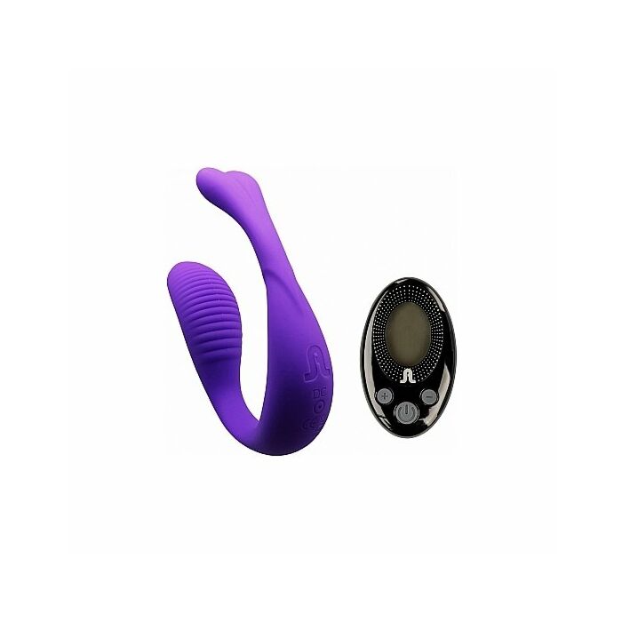 Mini romeo vibrador manos libres con mando - morado