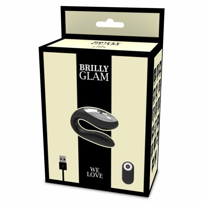 Brilly glam we love vibrador para parejas control remoto negro