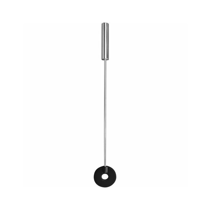 Paleta de cuero circle tipped crop - negro