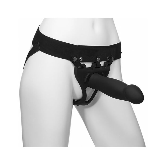 Body extensions - arnes silicona, negro