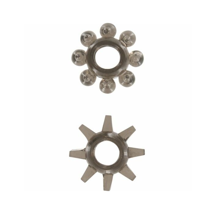 Puissance extensible 2pcs anneau noir