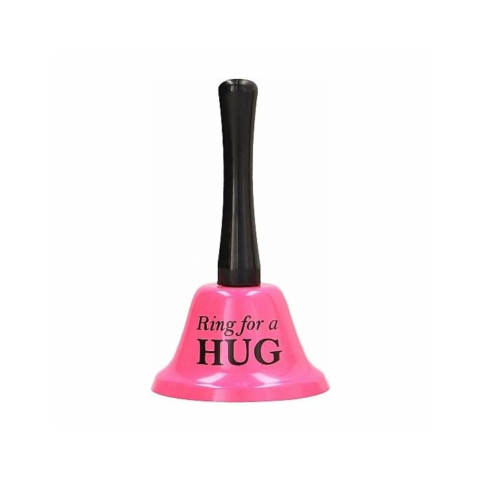 Ring for a hug - campana grande - rosa