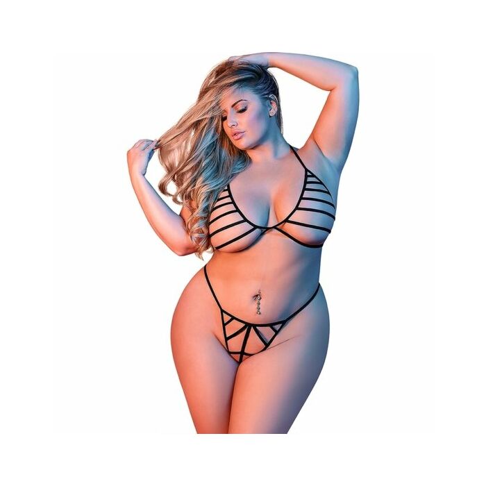 Serti de bretelles - noir