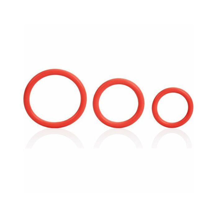 Anneau Triple Rouge Feu