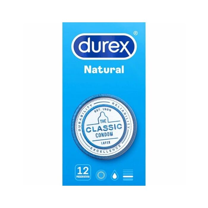 Préservatifs Naturels Durex 12 unités.