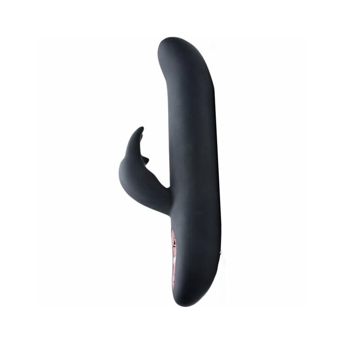 Vibromasseur rabbit flexible Vibrador 10x - noir