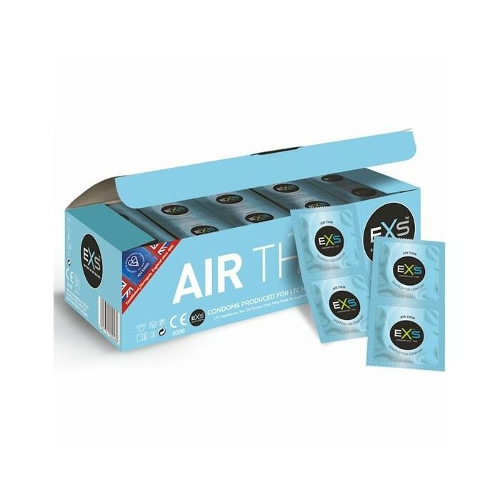 Exs Air Thin - Sin Olor - Paquet de 144