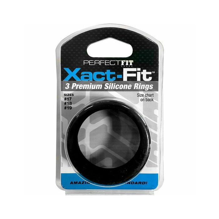 Xact fit kit 3 anillos de silicona - 4 cm, 4.5 cm y 5 cm