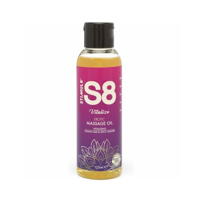 S8 aceite de masaje vitalice: lima omani y jengibre picante - 125ml