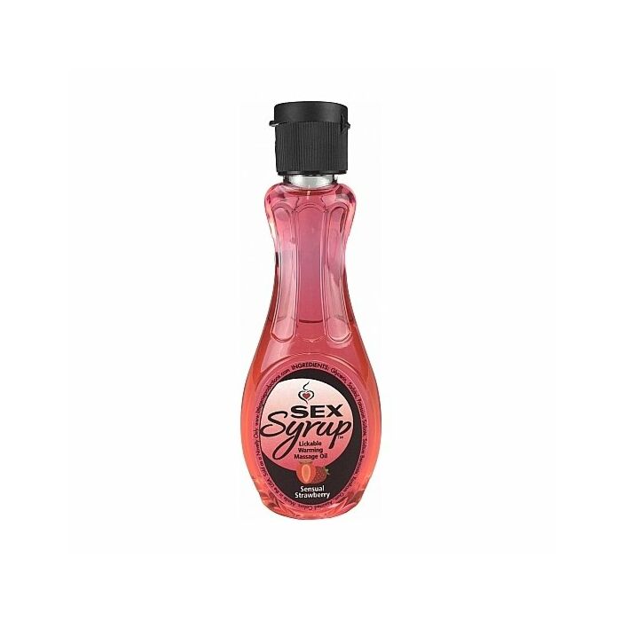 Sirop de sexe - huile de massage à la fraise - 118ml