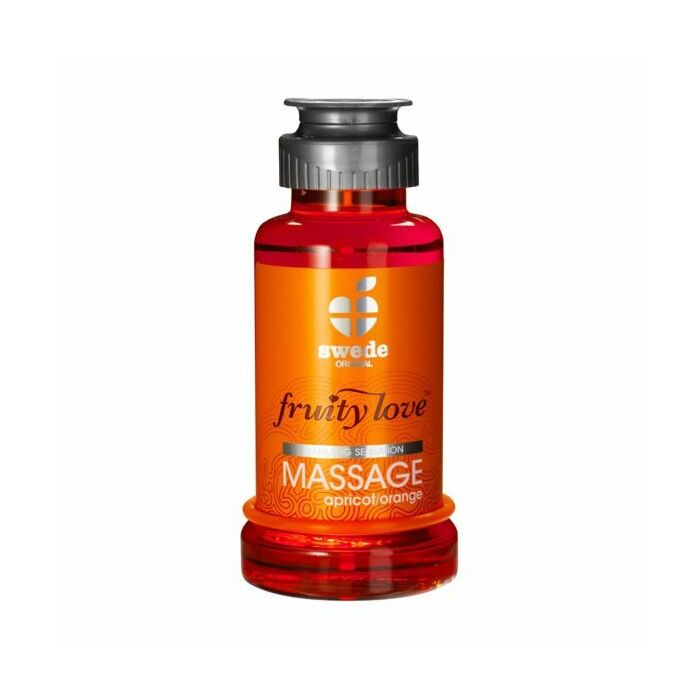 Fruité amour huile de massage effecteur de chaleur 100 ml orange / abricot