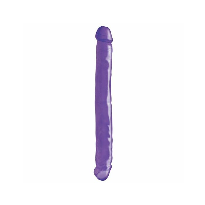 Basix à double gelée lilas pénis de 34 cm