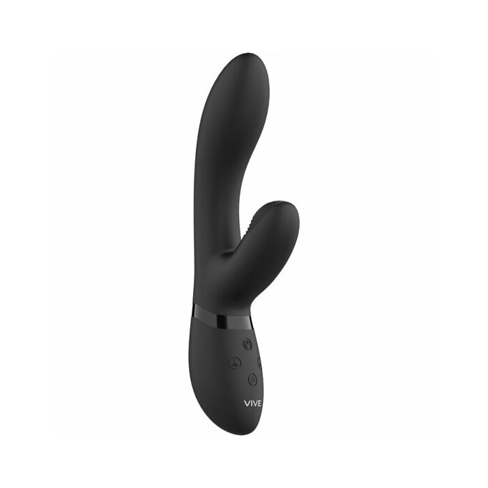 Kyra - Lapin point G silicone - noir