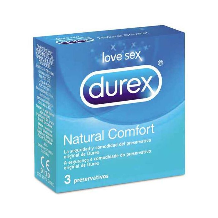 Durex confort naturel 3 unités