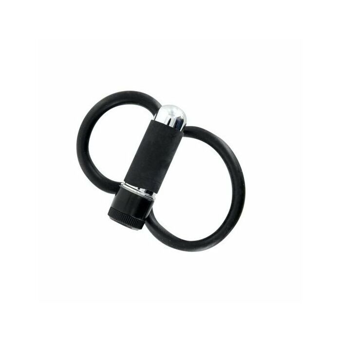 Bite et Couilles double anneau avec vibration