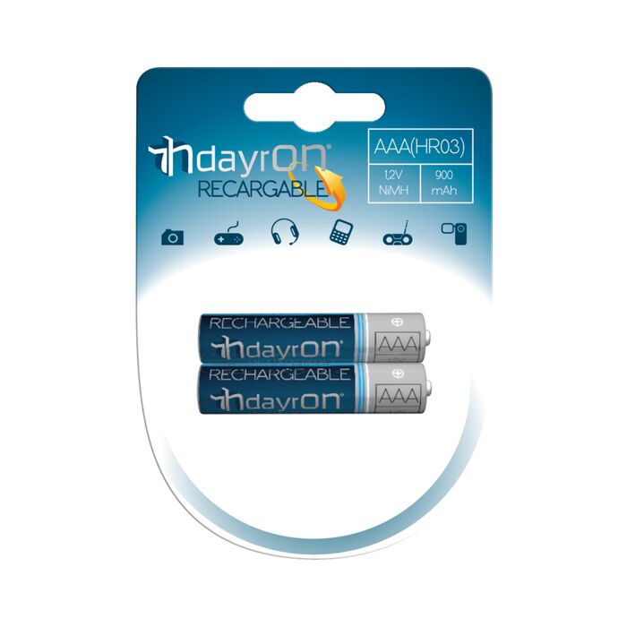 Batterie rechargeable HR03 1,2V 900mA Dayron Pack 2