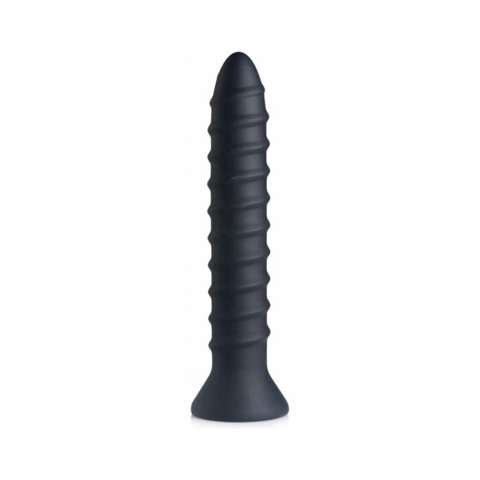 Vibrateurs spiralés en silicone - vis powe 10x noir