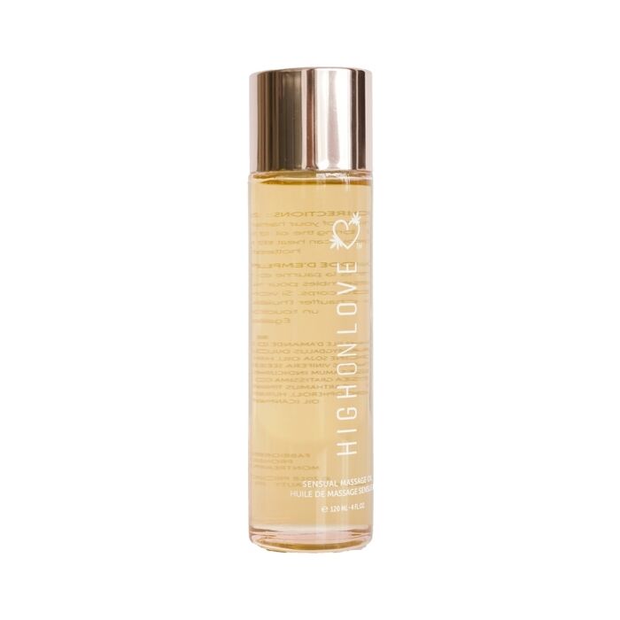 High on love - huile de massage fraise et champagne - 120 ml