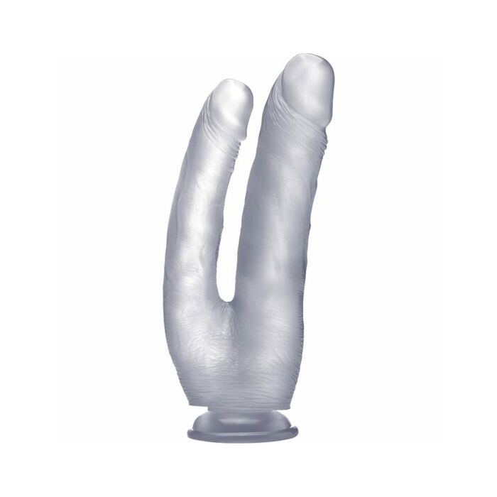 Realrock pene doble 25,5 cm - transparente