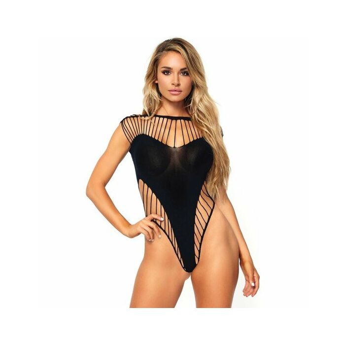 Body opaco desfibrado - negro