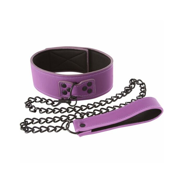 Lust bondage collar - morado