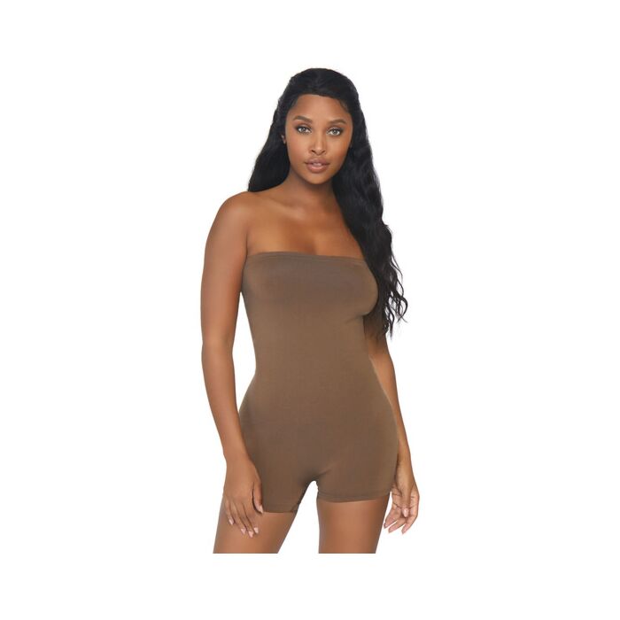 Body en microfibre opaque - caramel
