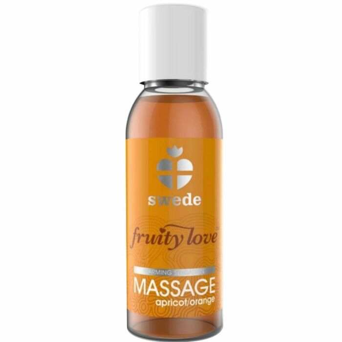 Fruité amour massage effecteur de chaleur d'huile 50 ml orange / abricot