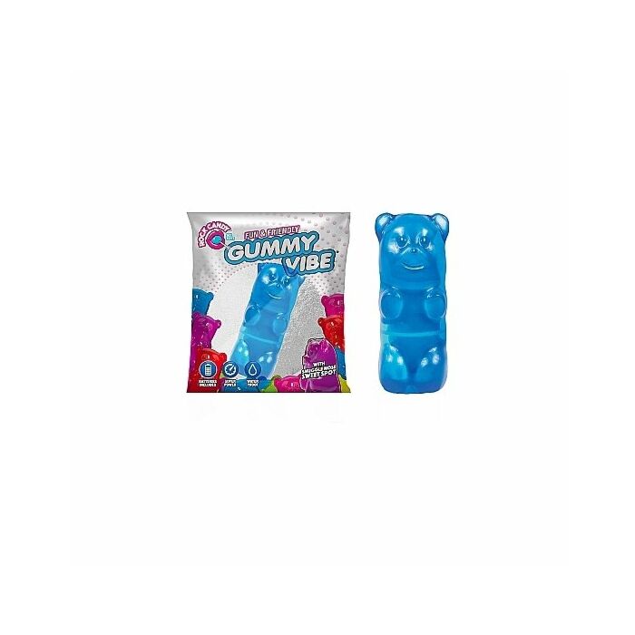 Gummy vibes osito vibrador - azul