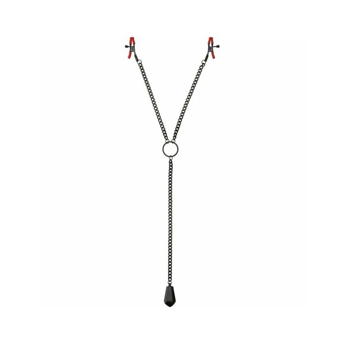 Cadena con clip para pezones con peso