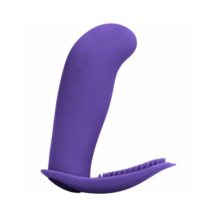 Leon vibrador silicona control remoto - morado